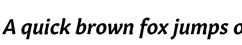 Preview of Gitan Latin Semibold Italic font