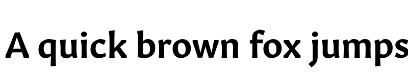 Preview of Gitan Latin Semibold font