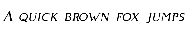 Preview of Giveny Free Italic font