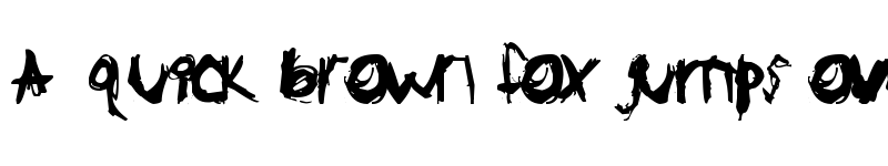 Preview of GL Scratchy Regular font