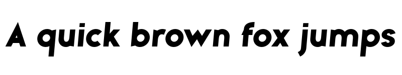 Preview of Gladiora Demo Extra Black Italic font