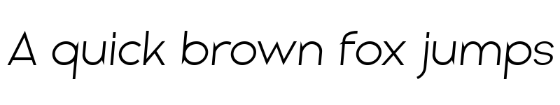 Preview of Gladiora Demo Extra Light Italic font