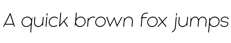 Preview of Gladiora Demo Thin Italic font