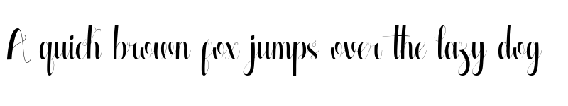 Preview of Glamhoure Regular font