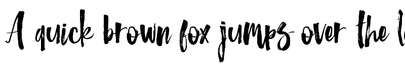 Preview of Glamz Regular font