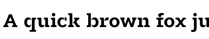 Preview of Glance Slab Test Bold font