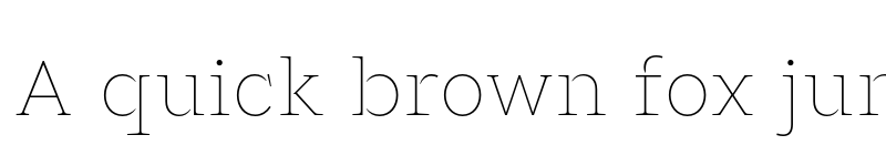 Preview of Glance Slab Test Thin font