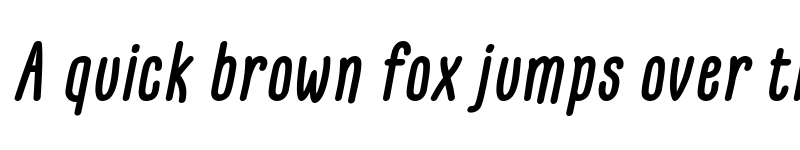 Preview of GLARESOME Bold Italic font