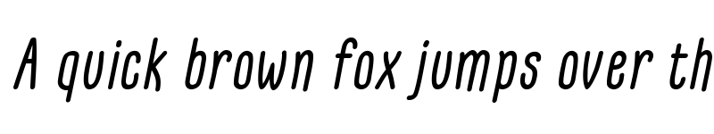 Preview of GLARESOME Italic font