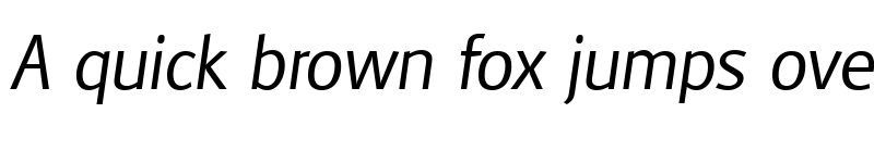 Preview of Glasgow Light Italic font