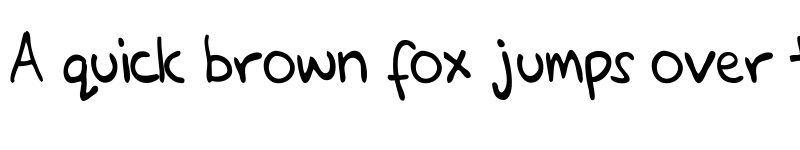 Preview of Glenns Hand Regular font