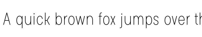 Preview of Glimp Condensed Thin font