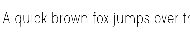 Preview of Glimp R Condensed Thin font