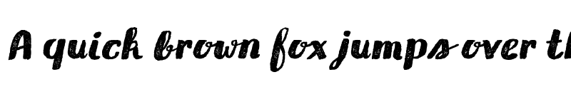 Preview of Gliny Brush Press Italic font