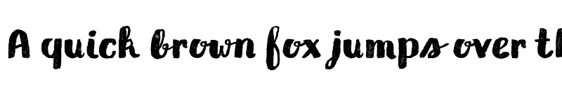 Preview of Gliny Brush Rasp font