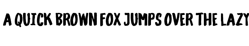 Preview of Gliny Hand Dense font