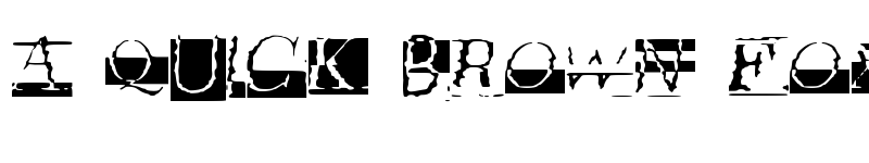 Preview of Glitch Medium font