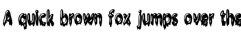 Preview of Gloop Regular font