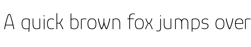 Preview of Glory Thin font