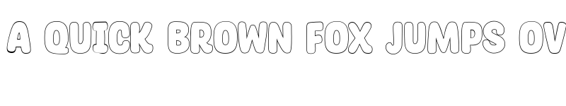 Preview of Glossy Sheen Outline font