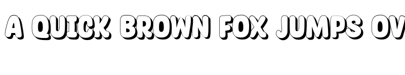 Preview of Glossy Sheen Shadow font