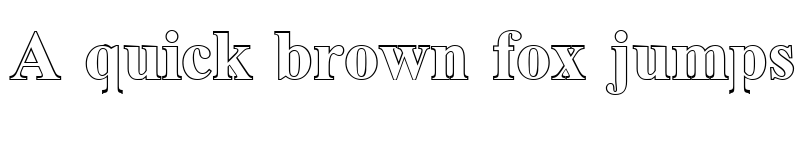 Preview of Gloucester Open Face Regular font