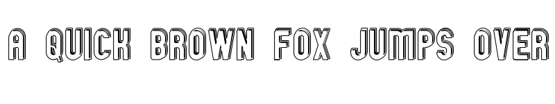 Preview of GM Exp Offset Doubleoutline Regular font