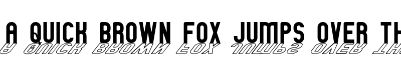 Preview of GM Exp Shadow outline Regular font