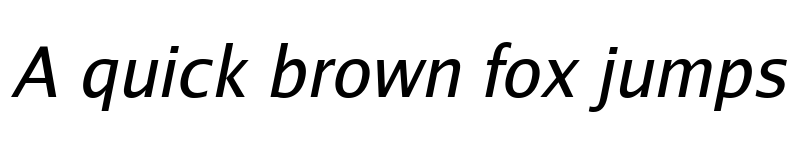 Preview of Go Italic font