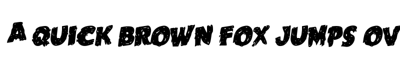 Preview of Goblin Creek Staggered Rotalic Italic font