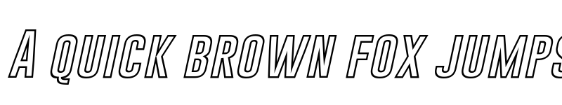 Preview of Gobold Hollow Bold Italic font