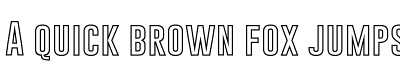 Preview of Gobold Hollow Bold Regular font