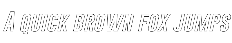 Preview of Gobold Hollow Italic font