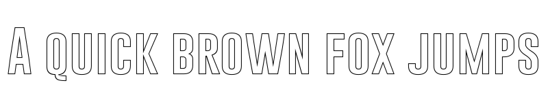 Preview of Gobold Hollow Regular font