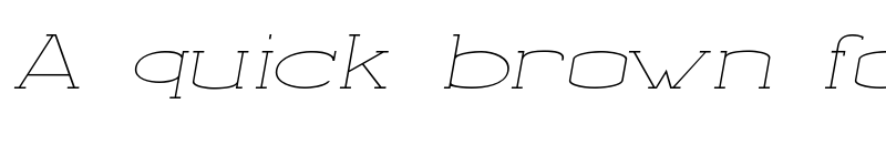 Preview of Godan Thin Italic font