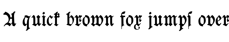 Preview of Goeschen Fraktur Regular font