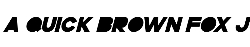 Preview of GoGoPosterPunch Bold Italic font