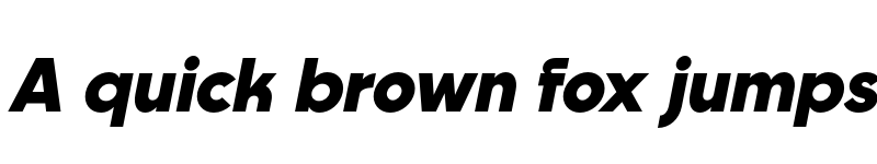 Preview of Goia Black Italic font