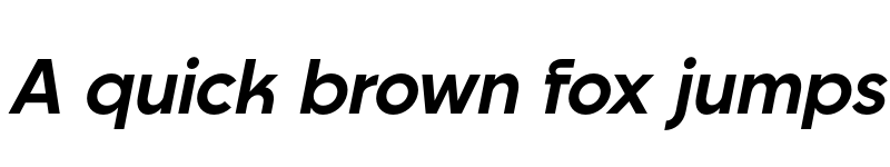 Preview of Goia Bold Italic font