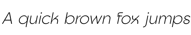 Preview of Goia Display Light Italic font