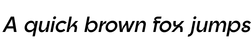 Preview of Goia Display W05 Semibold Italic font