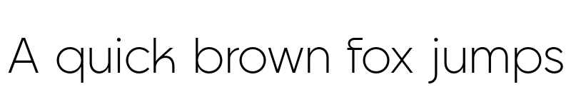 Preview of Goia Light font