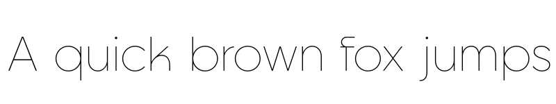 Preview of Goia Thin font