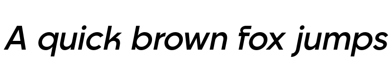 Preview of Goia W05 Semibold Italic font