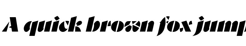 Preview of Goldich Black Italic font