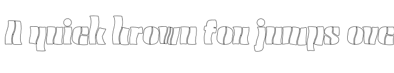 Preview of Golvin Six Twist Neun Outline font