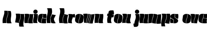 Preview of Golvin Six Twist Neun font