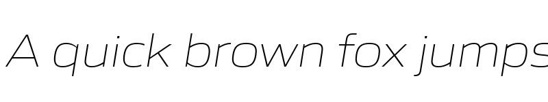 Preview of Gomme Sans ExtraLight Italic font