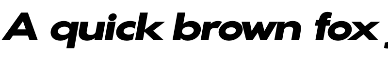 Preview of Gonzi Expanded PERSONAL USE Black Italic font