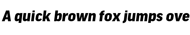 Preview of Good Headline Pro Black Italic font